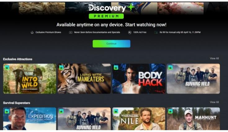 Discovery Plus app is now available on Amazon Fire TV
