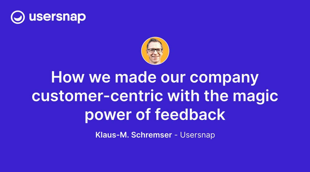 Customer-Centric Transformation with Power of Feedback – Talk @ Journey to CX Summit