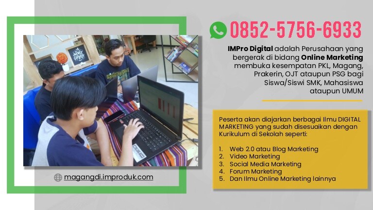 WA: 0852-5756-6933, Lowongan Magang Sistem informatika Jaringan dan Aplikasi di Malang